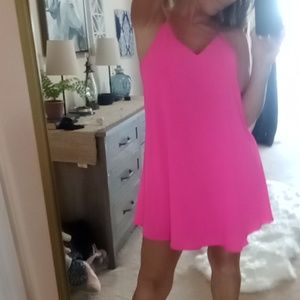 50% flash SALE💰🌴Lush| Hot Pink| Slip Dress| Sz Small
